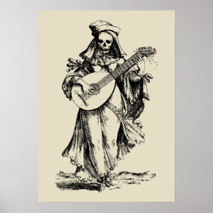 Pôster Dead Musician - black print