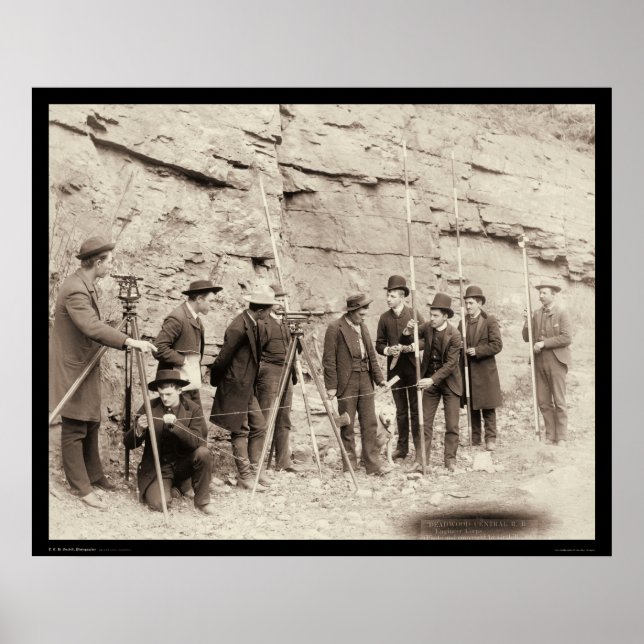 Pôster Deadwood Central RR Engineer Corps SD 1888 (Frente)