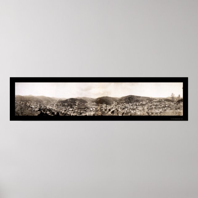 Pôster Deadwood, Dakota do Sul Foto 1909 (Frente)