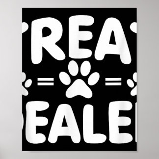 Poster Dealer De Cães, Proprietário De Cachorros Engraçad