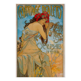 Pôster Dealers de carruagem por Alphonse Mucha (1902)