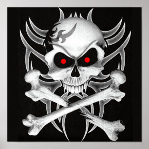 Pôster Death's Skull and Crossbones
