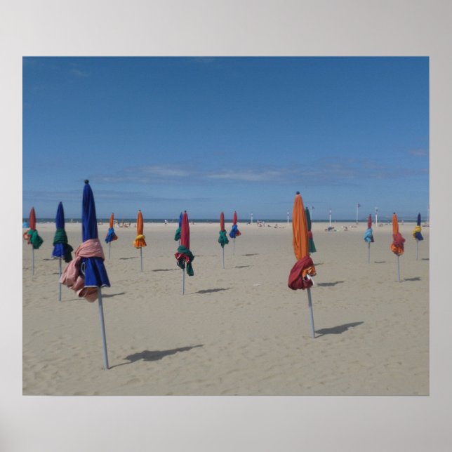 Pôster Deauville parasols (Frente)