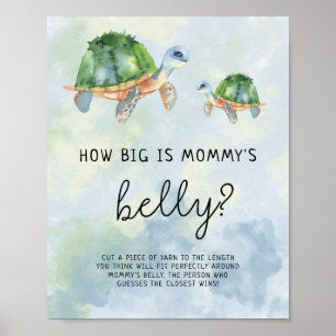 Poster Debaixo do mar - Quão grande é a barriga da mamãe