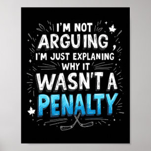 Poster Debate Engraçado sobre Penalidade no Hóquei no Gel