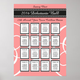 Poster Debutante Ball / Sweet XVI Seating Chart