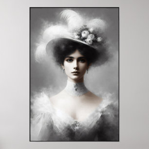 Poster Debutante Vitoriana em Elegância Branca