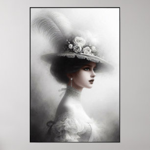 Poster Debutante Vitoriana em Elegância Branca