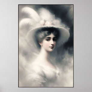 Poster Debütantin da Era Vitoriana em Elegância Branca