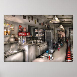 Pôster Década de 1950 - Fonte de Soda