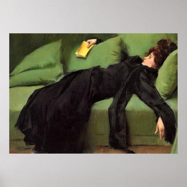 Poster  Decadent Young Woman After The Dance  Ceramic Til (Frente)