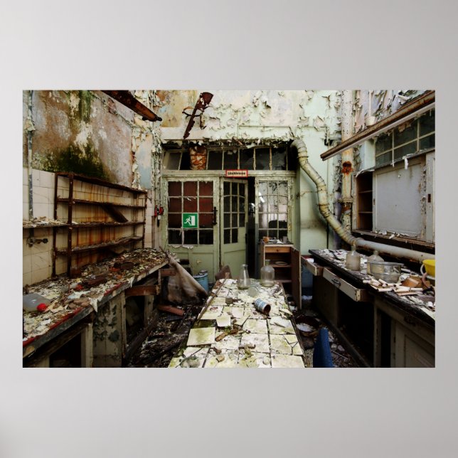 Pôster Decaimento do laboratório (Frente)