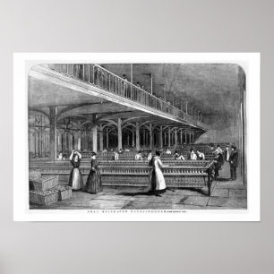 Poster Decano Moinho - a sala de duplicação, 1851 (lith