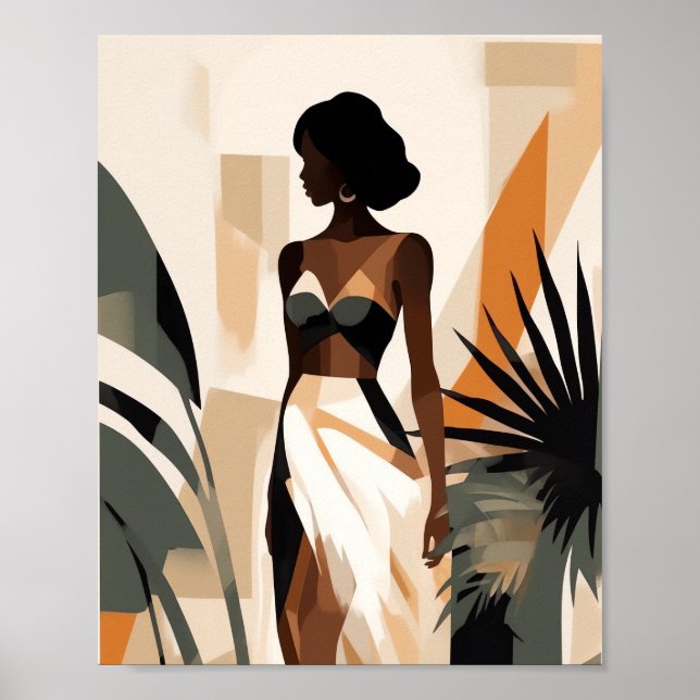 Poster Decência de Arte Mágica de Parede de Garota Sem Fi (Frente)