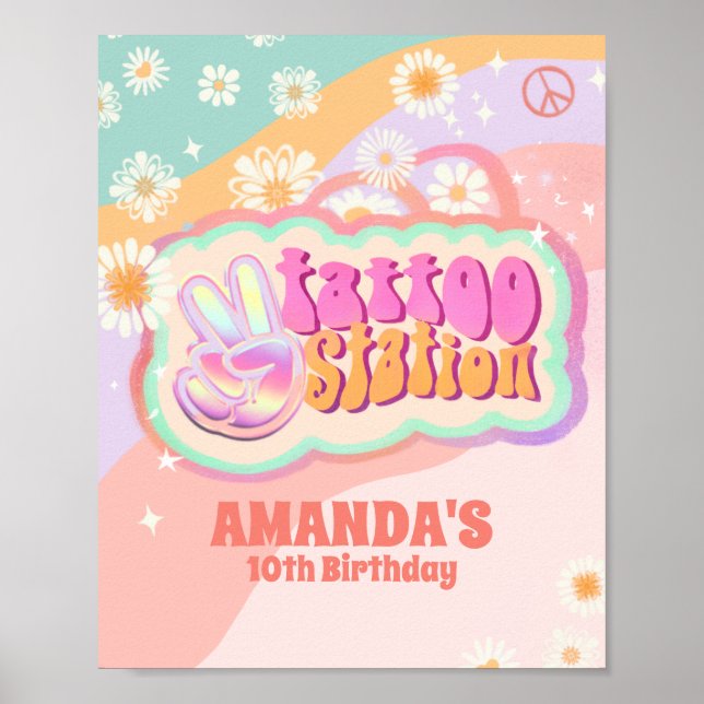 Poster Decência do Sinal da Estação de Tatto (Frente)