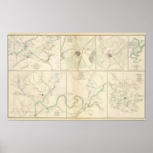 Poster Decherd, Manchester, Tullahoma, jaspe