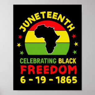 Poster Décima Junta Celebrando a Liberdade Negra 1865 Afr