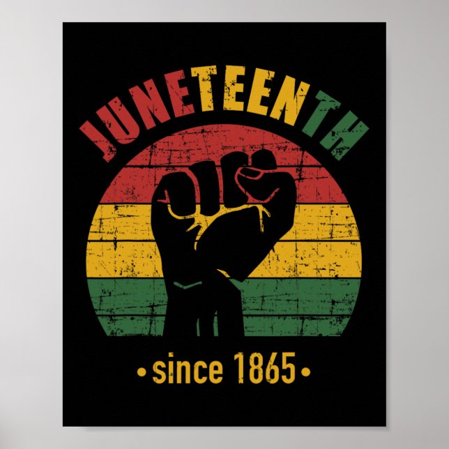 Poster Décima Junta Desde 1865 Com Bandeira Pan-Africana  (Frente)