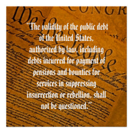 Pôster Décima Quarta Alteração Dívida Pública