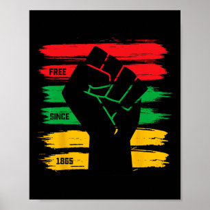 Poster Décima Sétima Liberdade Desde 1865 História Negra