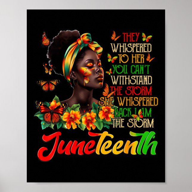 Poster Décima Sétima Negra Afro-Americana (Frente)