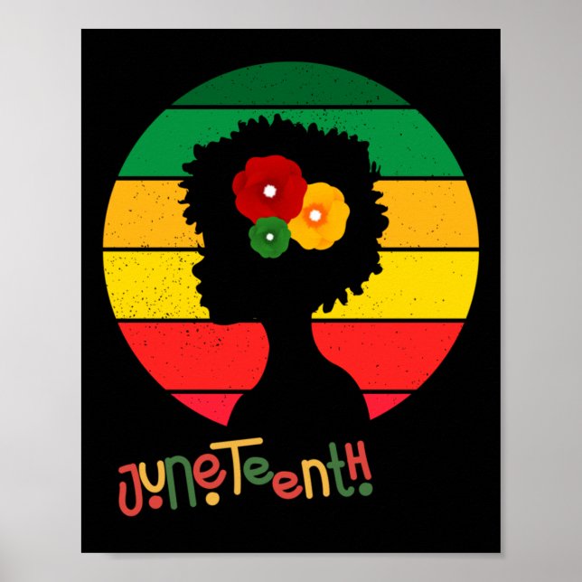 Poster Décima Sétima Rainha Afro Eu Sou Uma História Negr (Frente)
