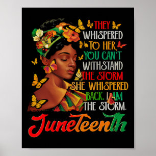 Poster Décimo Junho Eu Sou A Tempestade Mulheres Negras H