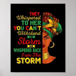 Poster Décimo Junho Eu Sou A Tempestade Mulheres Negras H