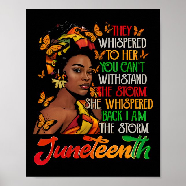 Poster Décimo Junho Eu Sou A Tempestade Mulheres Negras H (Frente)