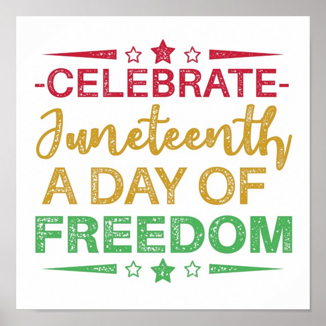 Poster Décimo Junho, Liberdade da Afro-Americana. (Frente)