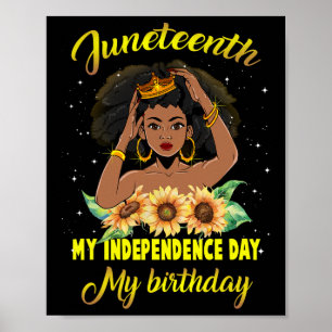 Poster Décimo Junto Dia da Independência Meu Aniversário