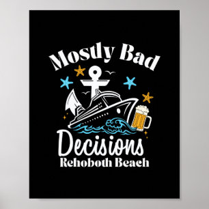 Poster Decisões Mostly D Rehoboth Beach Spring Break
