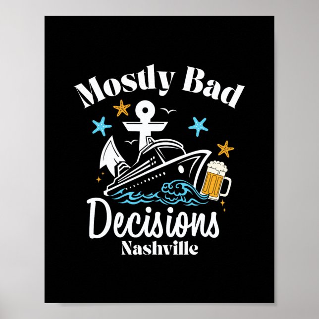 Poster Decisões Principalmente D Nashville Spring Break (Frente)