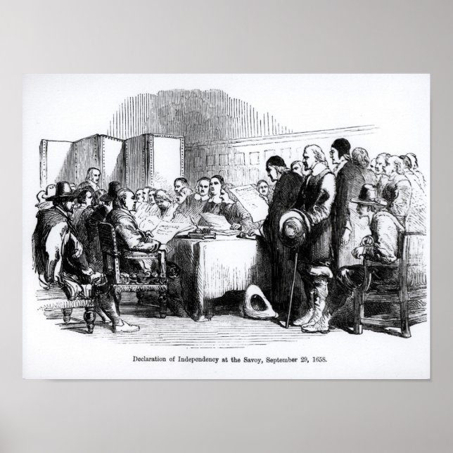 Pôster Declaração da Independência (Frente)