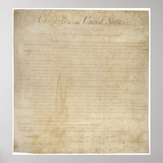 Poster Declaração de Direitos dos Estados Unidos
