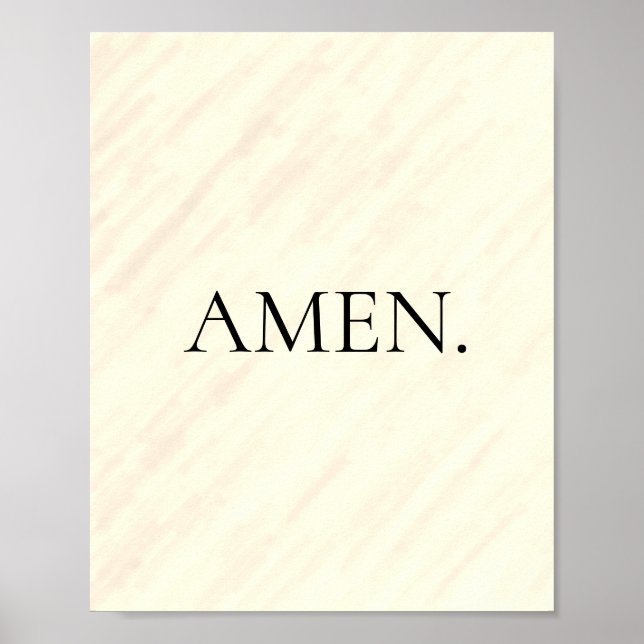 Poster Declaração de fé simplista e minimalista (Frente)