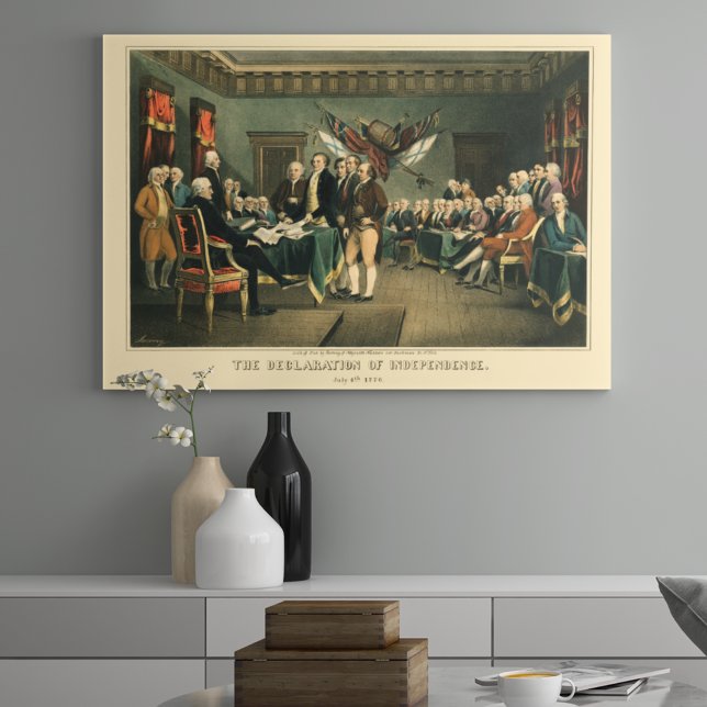 Poster Declaração de Independência, 1850, Restaurada (Criador carregado)