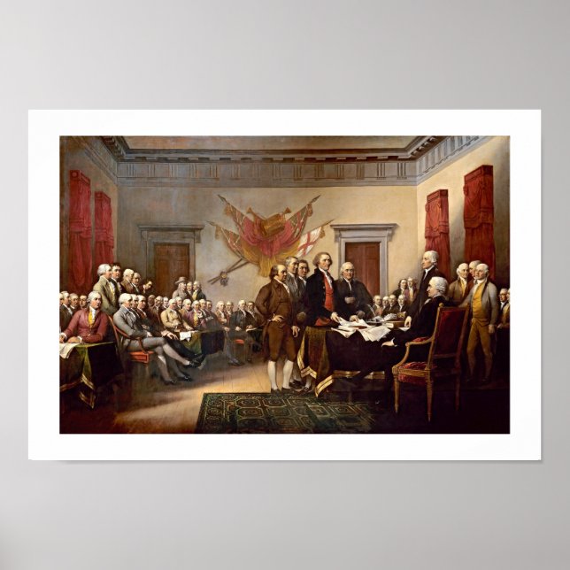 Pôster Declaração de independência de John Trumbull (Frente)