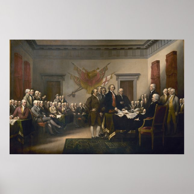 Pôster Declaração de independência de John Trumbull Impre (Frente)