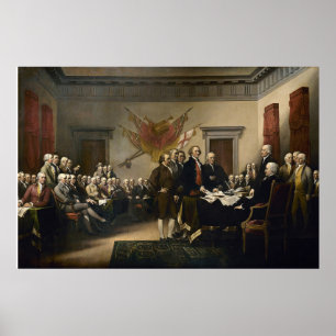 Poster Declaração de Independência dos Estados Unidos 
