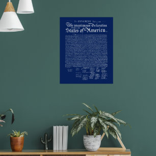 Poster Declaração de Independência dos EUA