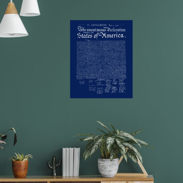 Poster Declaração de Independência dos EUA (Sala de Estar 1)