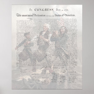 Poster Declaração de Independência/Espírito dos Estad
