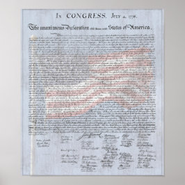 Pôster Declaração de Independência Sala de Aula de Histór