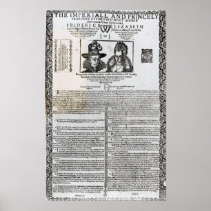 Poster Declaração do casamento de Frederick V