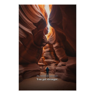 Pôster Declaração Motivacional do Slot Canyon