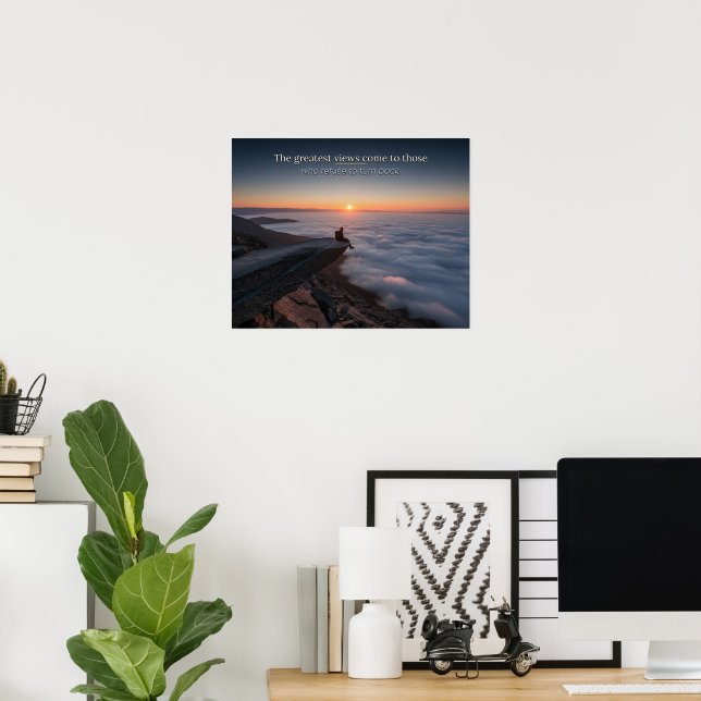 Poster Declaração Motivacional Inspiradora (Escritório em casa)