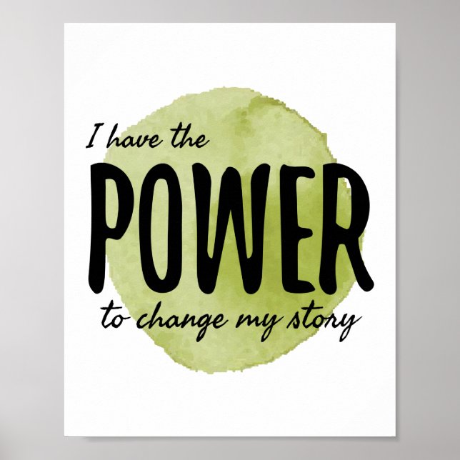 Poster declarações motivacionais para o trabalho e o suce (Frente)