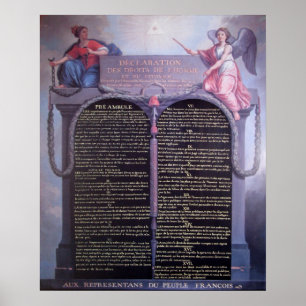 Pôster Declaration of the Rights of Man