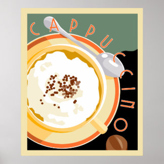 Pôster Deco Cappuccino